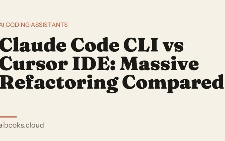 Claude Code CLI vs Cursor IDE: Massive Refactoring Compared